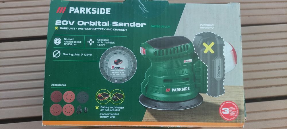 Slefuitor orbital sander( 20V) Parkside