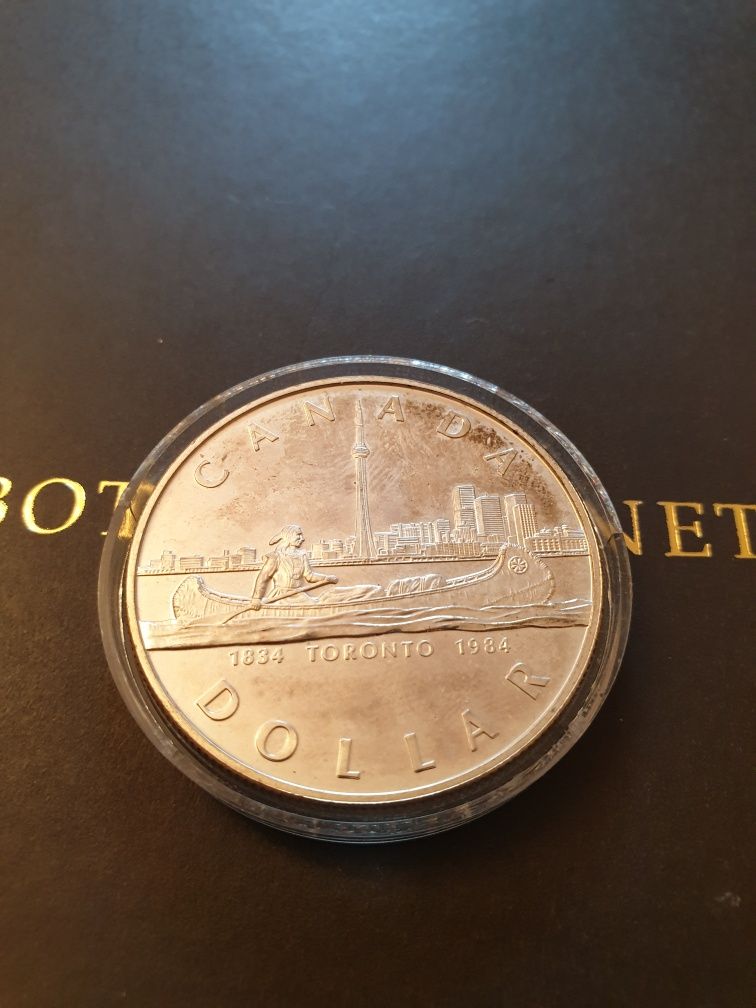 Moneda PROOF argint 1984  Elizabeth II
