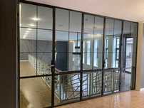 Стеклянные перегородки, рефлённые перегородки, двери, лофт, loft eshik