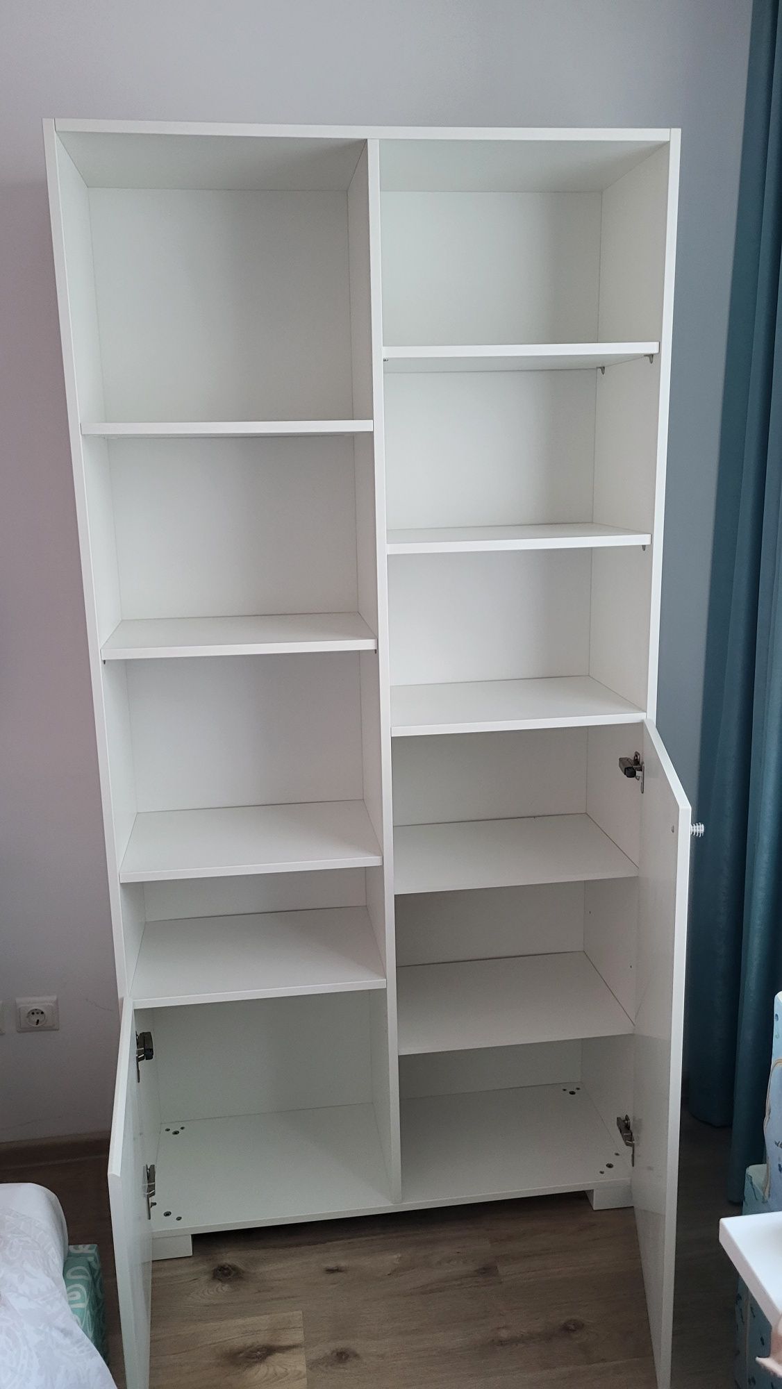Etajera copii 2 uși, 5 polițe ,,Fancy mint"- Mobexpert