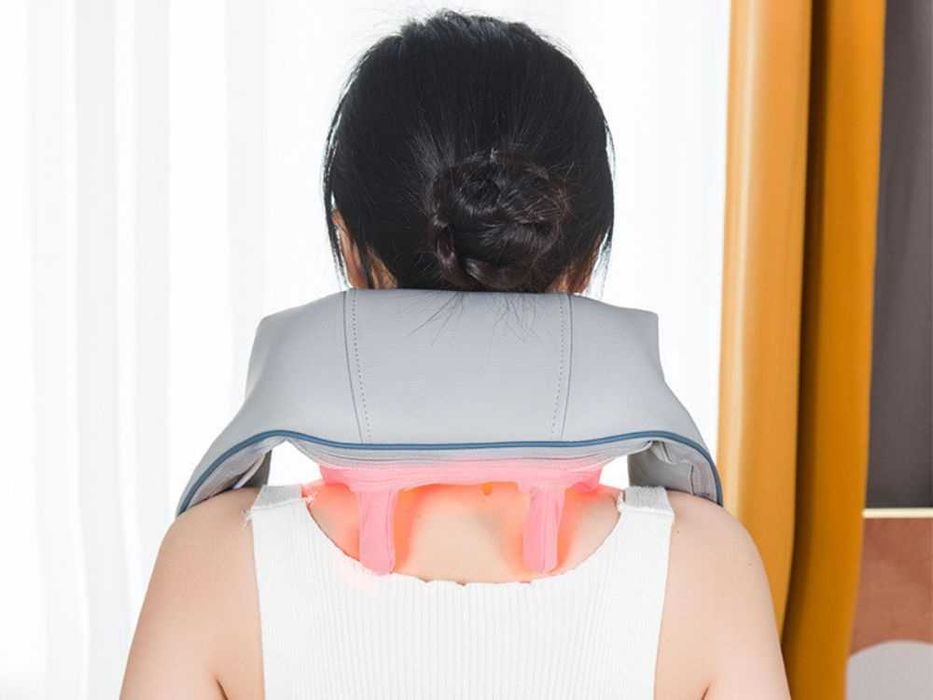 Aparat de masaj portabil ptr. gat umeri reincarcabil USB cu incalzire