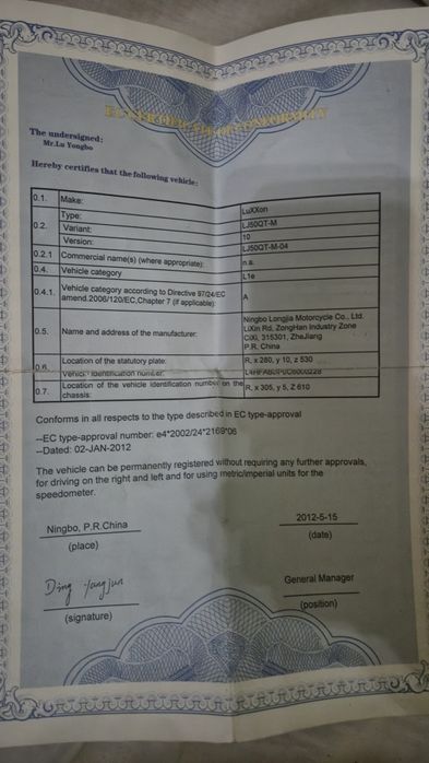 Vand scooter Loxxon 50 cmc