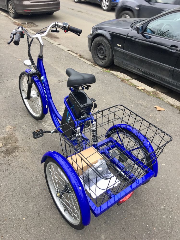 Tricicletă electrică. model 2024, nouă, 0 km