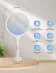 Paletă Electrică Țânțari, Muste, Fluturi cu Lumină UV, baterie Li-Ion