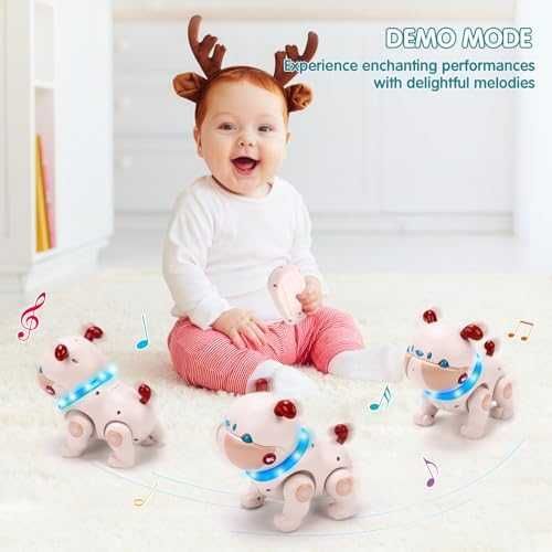 Ново Интерактивно куче-робот дистанционно LED светлини Идеален подарък