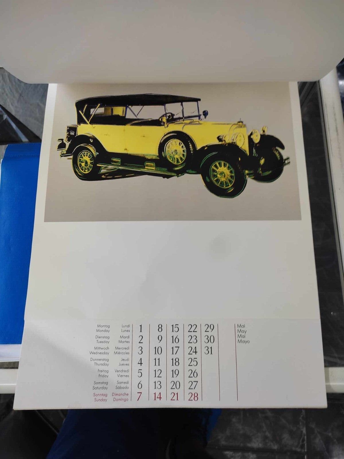 Стар календар Andy Warhol Mercedes Benz 1989 г