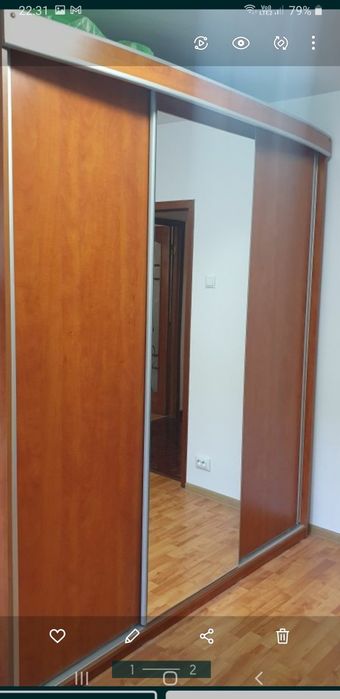 mobila dormitor pat vitrina dresing