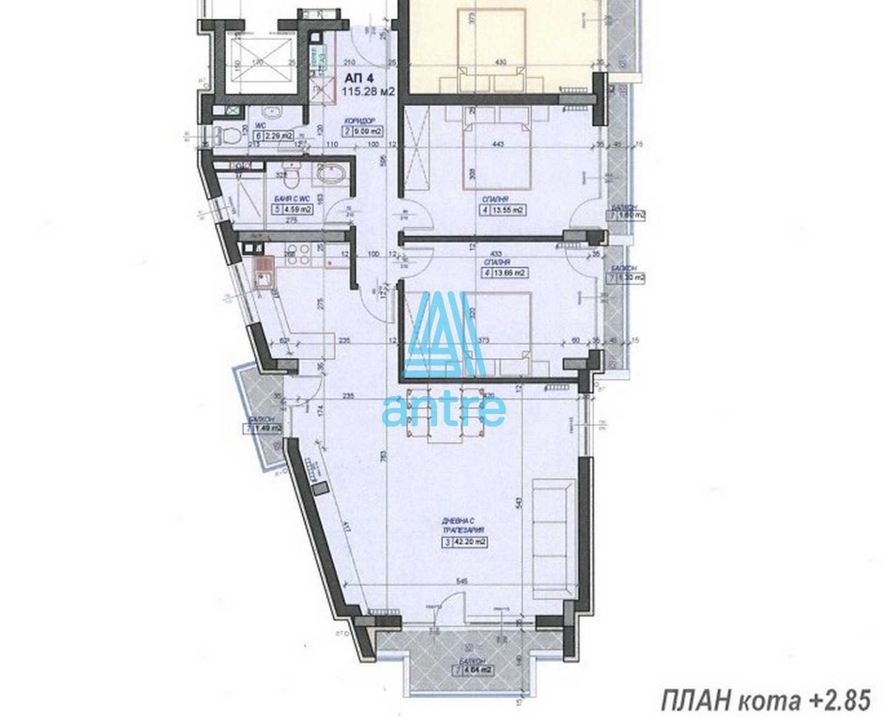 Продава се Тристаен апартамент в София, Павлово - 130 кв.м за 1924 €/кв.м - Снимка #9