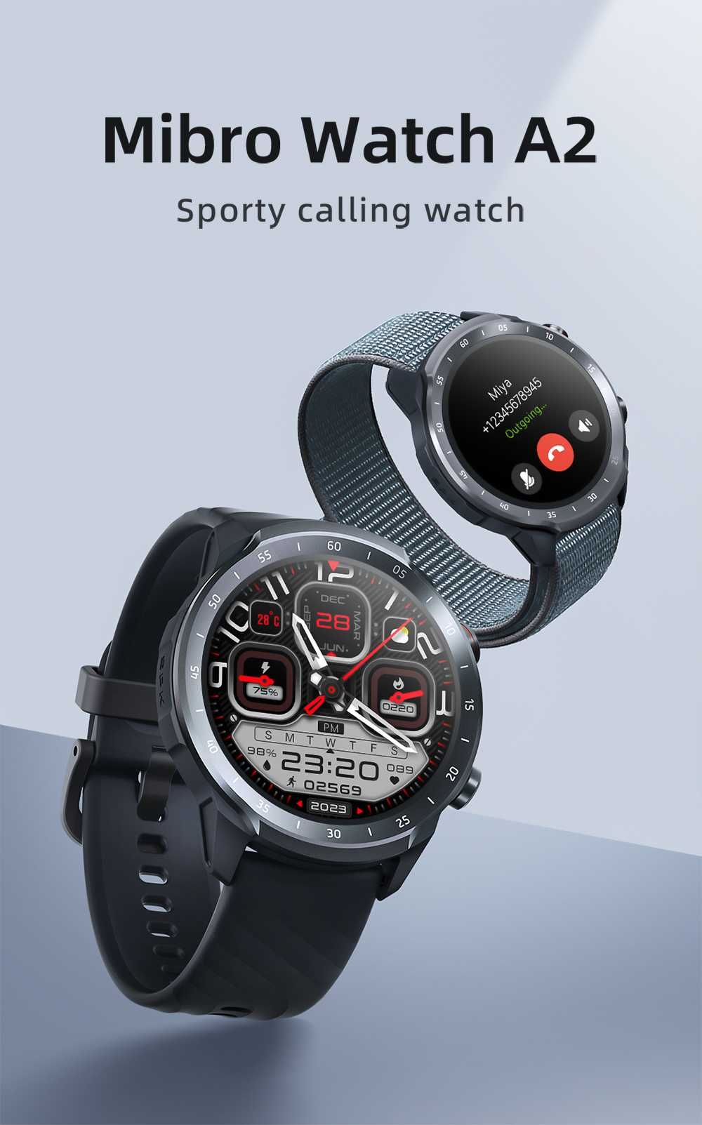 Спортивные смарт часы Mibro A2, умные часы