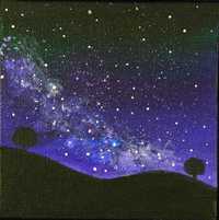 "Night sky" - pictură
