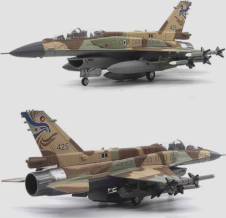 Macheta avion metalica Lockheed Martin F-16I Block 62+ scara 1:72 22cm
