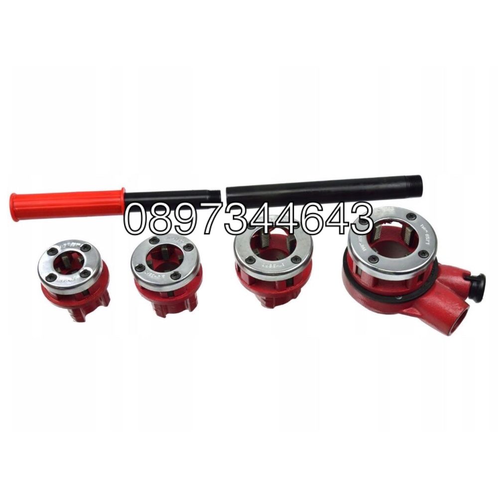 Комплект винторезка с 4 глави HAWEK  – 1/2", 3/4", 1", 1 1/4"