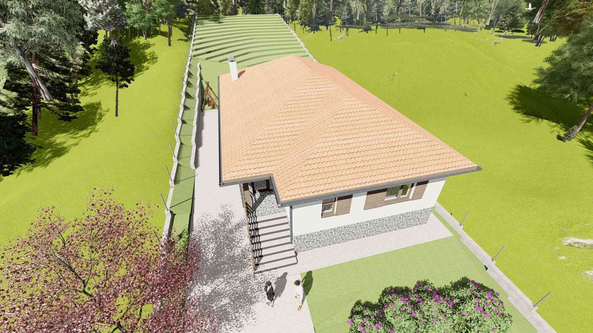 Vând teren intravilan cu Proiect și autorizație de constructie
