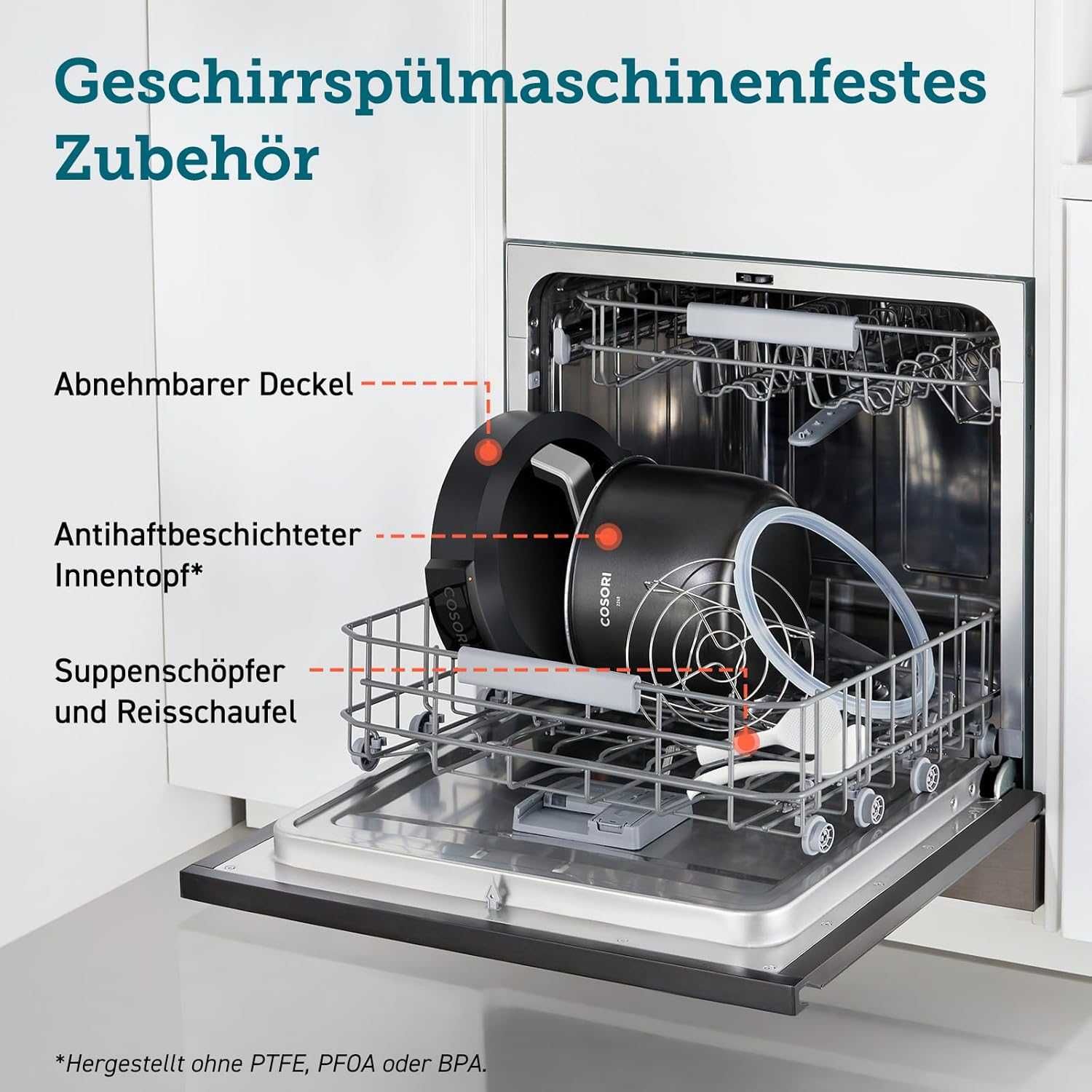 Мултикукър Cosori 5.7L 9в1 CMC-CO601 готвене под налягане