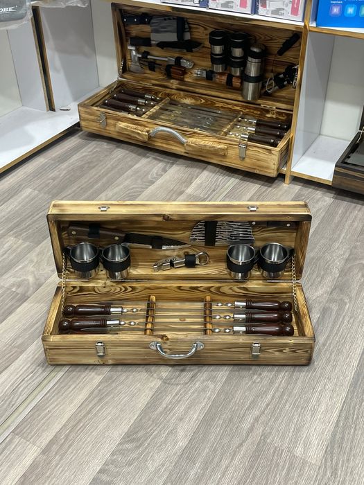 Подарочный шашлычный набор Шампуров премиум Доставка есть!