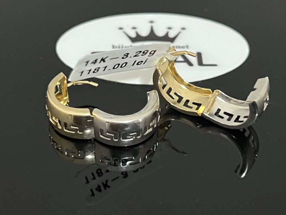 Bijuteria Royal CB : Cercei aur 14k 3,29 grame
