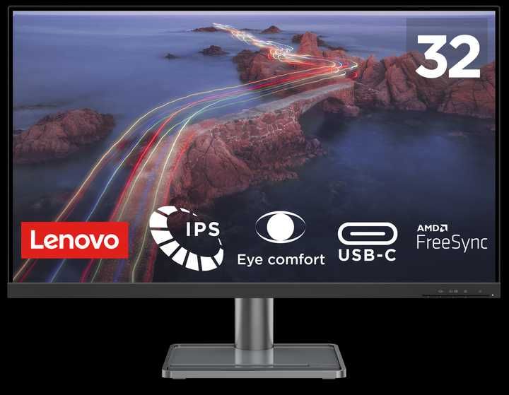 Монитор Lenovo 31.5” 4K UHD IPS FreeSync USB-C Webcam L32p-30