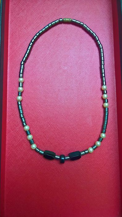 Colier piatra naturala hematit