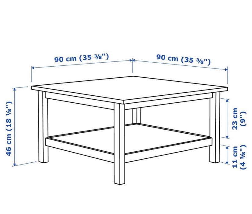 Masuta de cafea lem masiv Ikea