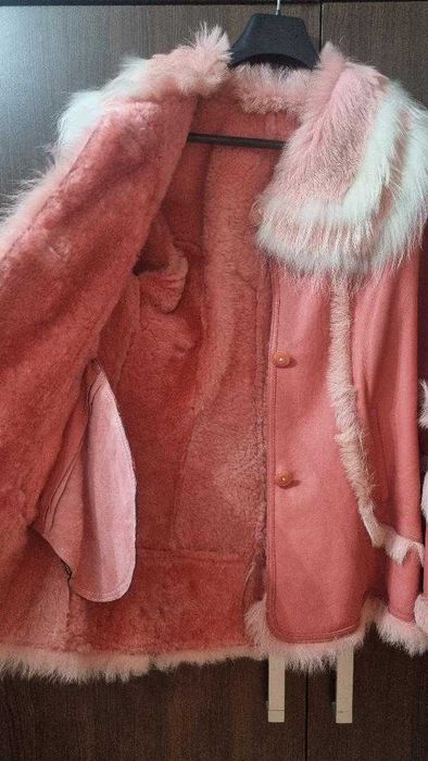 Haina foarte eleganta blana naturala  ( roz - corai )