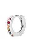 Cercei rotunzi mici de argint 925 decorati cu zirconia