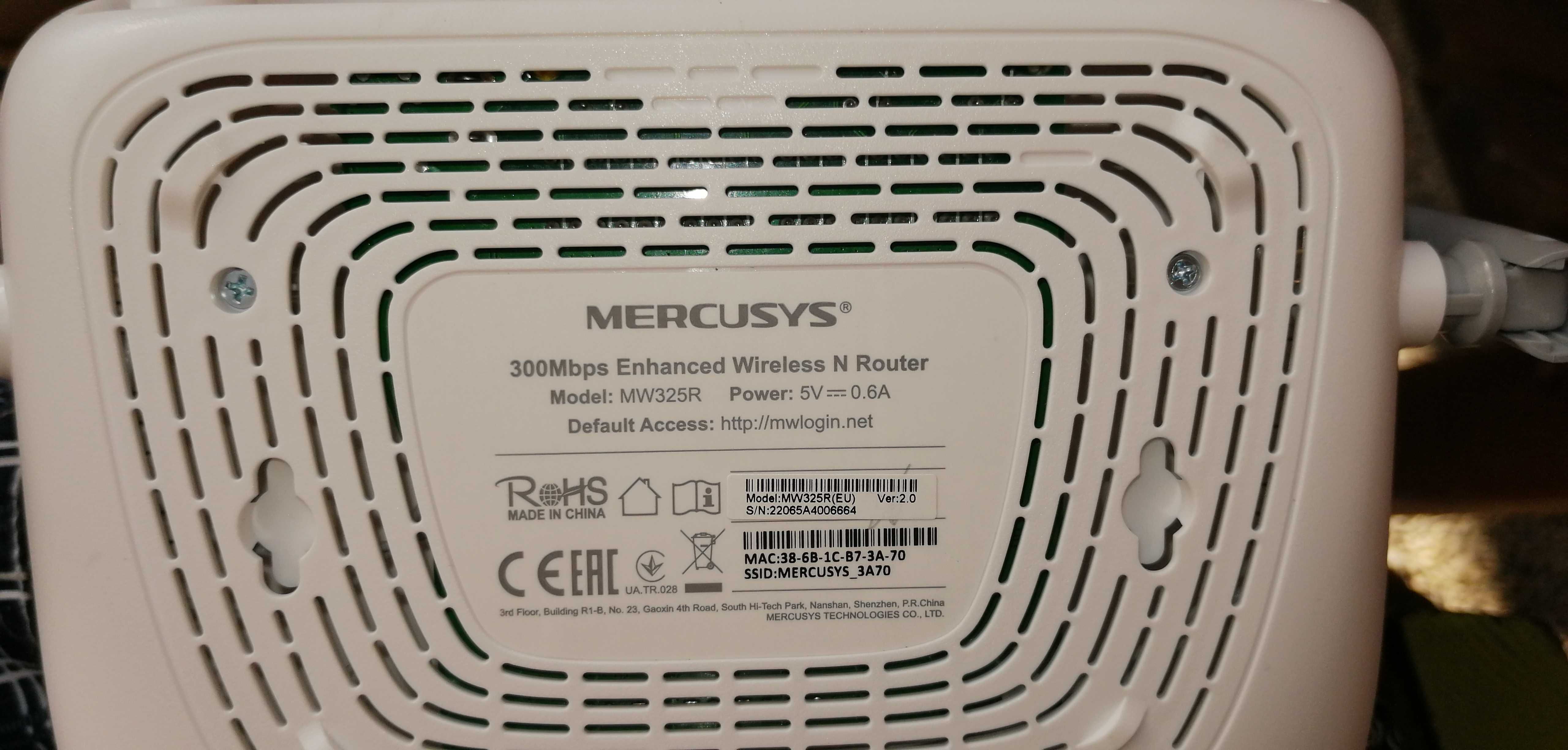 Router wireless Mercusys MW325R