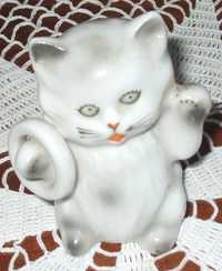 Bibelou statueta pisica felina japoneza cat deosebit vechi antichitate