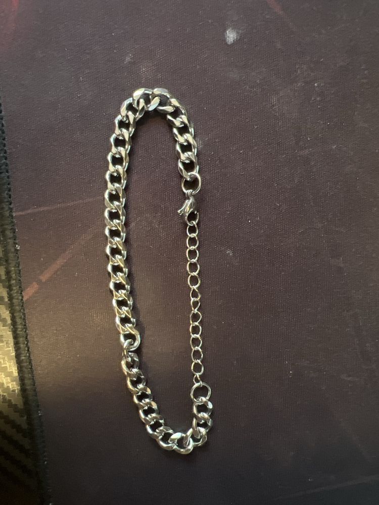 Silver bracelet unisex
