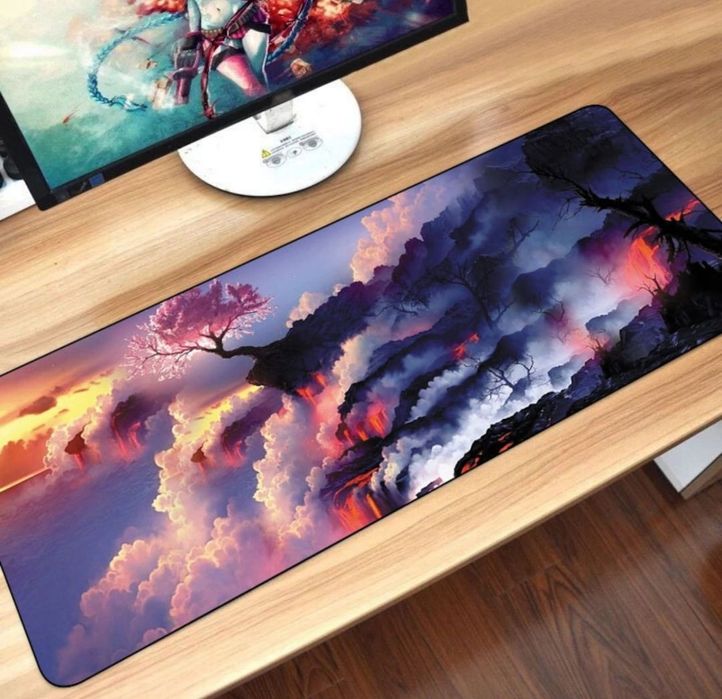 Mousepad gaming mare, suprafata neteda