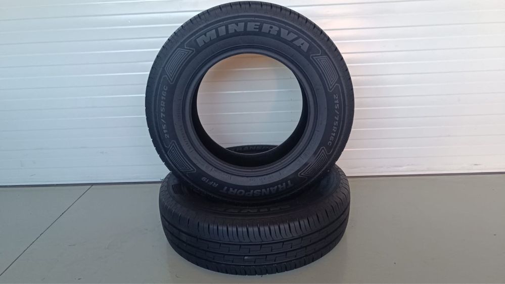2бр гуми 215/75/16C/Minerva Transport rf19/dot4821/8,5мм