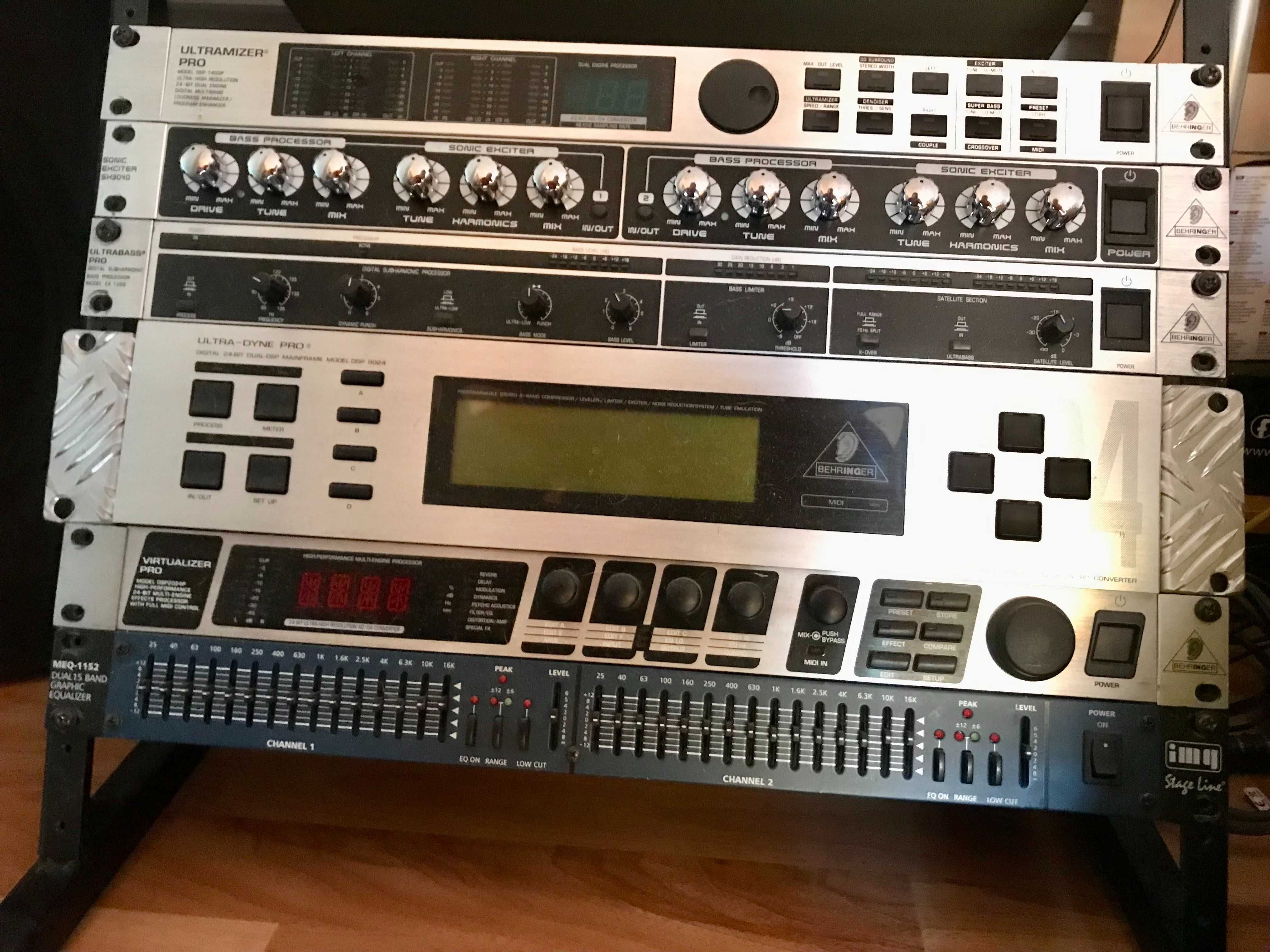 Procesoare de sunet, Compresor, EQ Behringer, IMG Stage Line