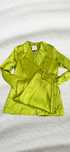 Costum satinat culoare lime, brand Lumina XS/S