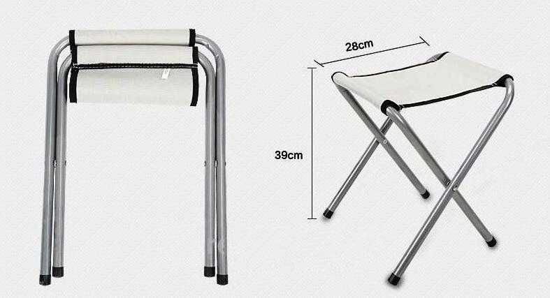 Сгъваема преносима алуминиева къмпинг маса + 4 стола или без столове