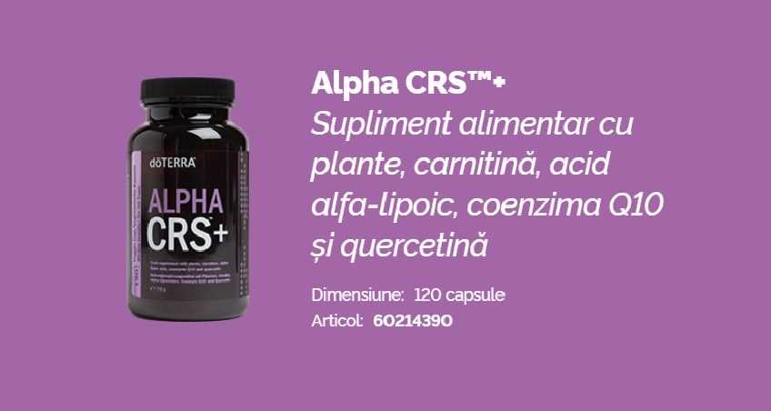 dōTERRA Alpha CRS+  Carnitină, Acid alfa-lipoic, Coenzima Q10