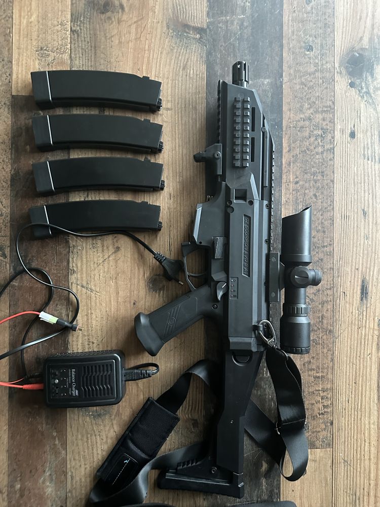 Airsoft пушка и екипировка