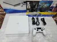 Sony Playstation 4 Slim 1000gb, 1 джойстик. С играми.  Версия 9.0