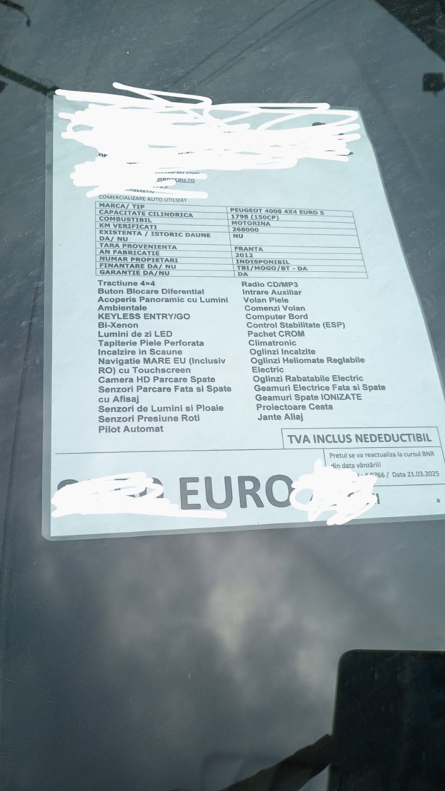 Anunț vând Peugeot 4008