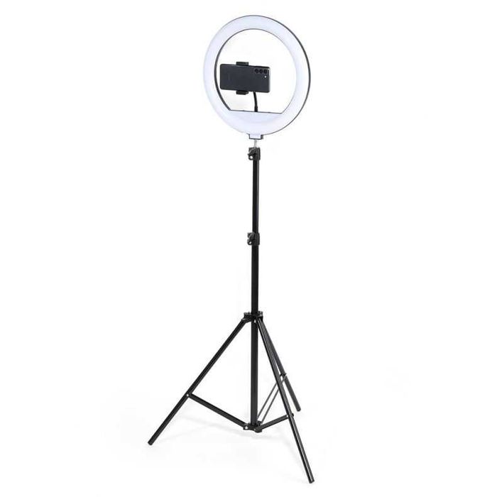 Lampa Ring Light RGB, cerc 26cm, trepied 2m, Lampa selfie tiktok color