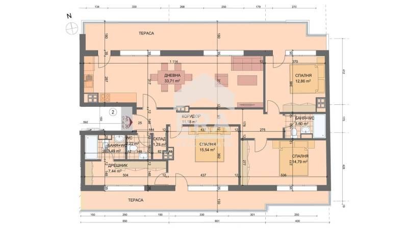 Продава се Четиристаен апартамент в София, Разсадника - 200 кв.м за 1895 €/кв.м - Снимка #3