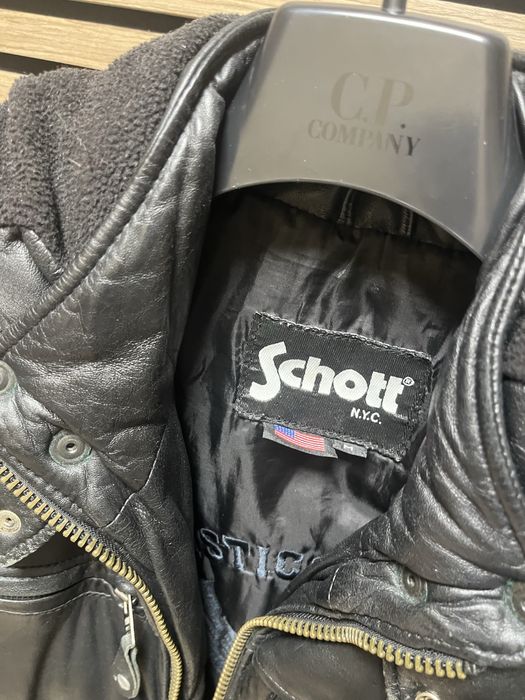 SHOTT New York City - Зимно кожено яке Bomber  размер М / Оригинал