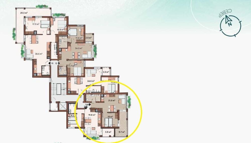 Продава се Двустаен апартамент в Созопол - 65 кв.м за 1900 €/кв.м - Снимка #1