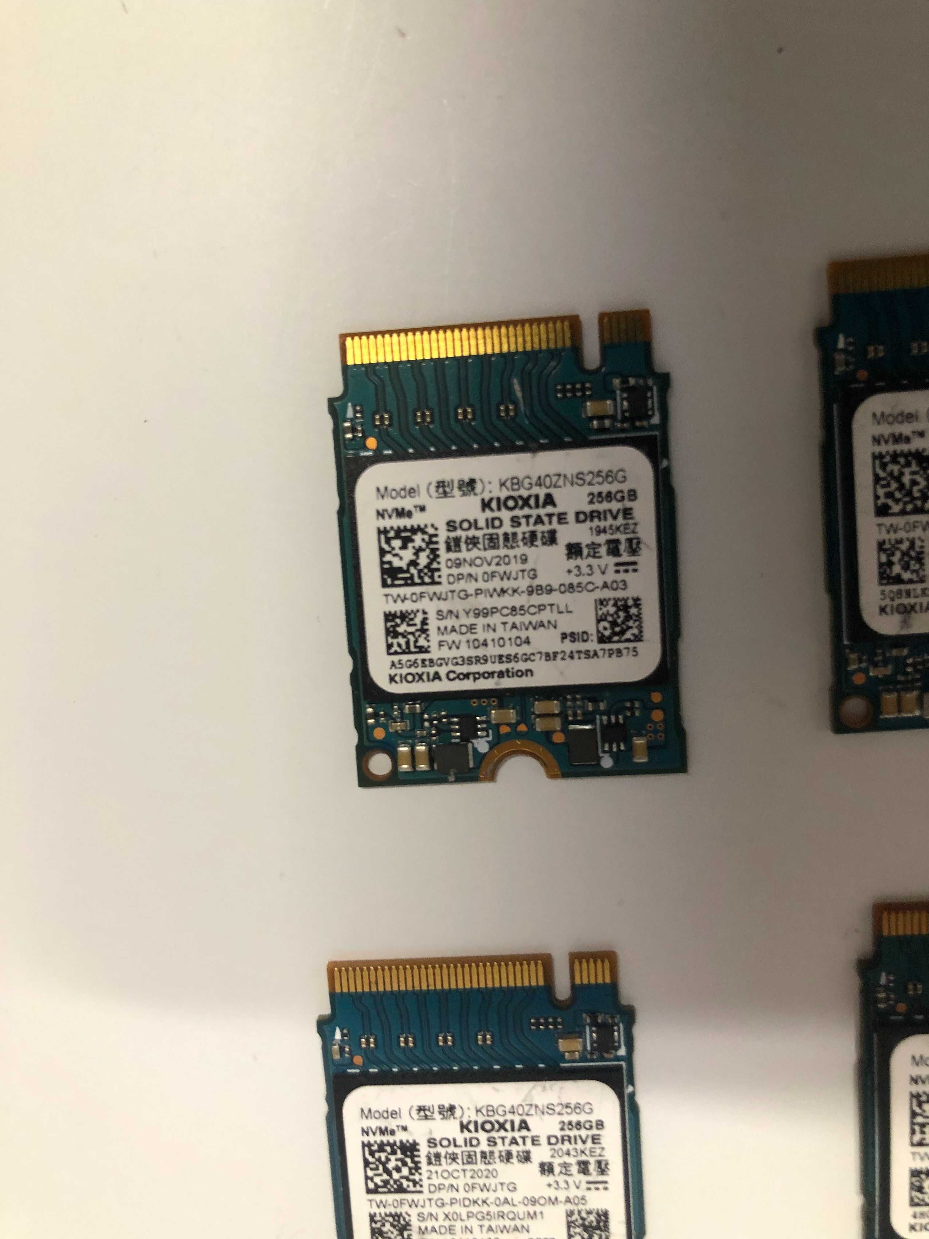 SSD Toshiba KIOXIA KBG40ZNS256G, 256GB, PCIe Gen3 x4, 2230, 30 mm