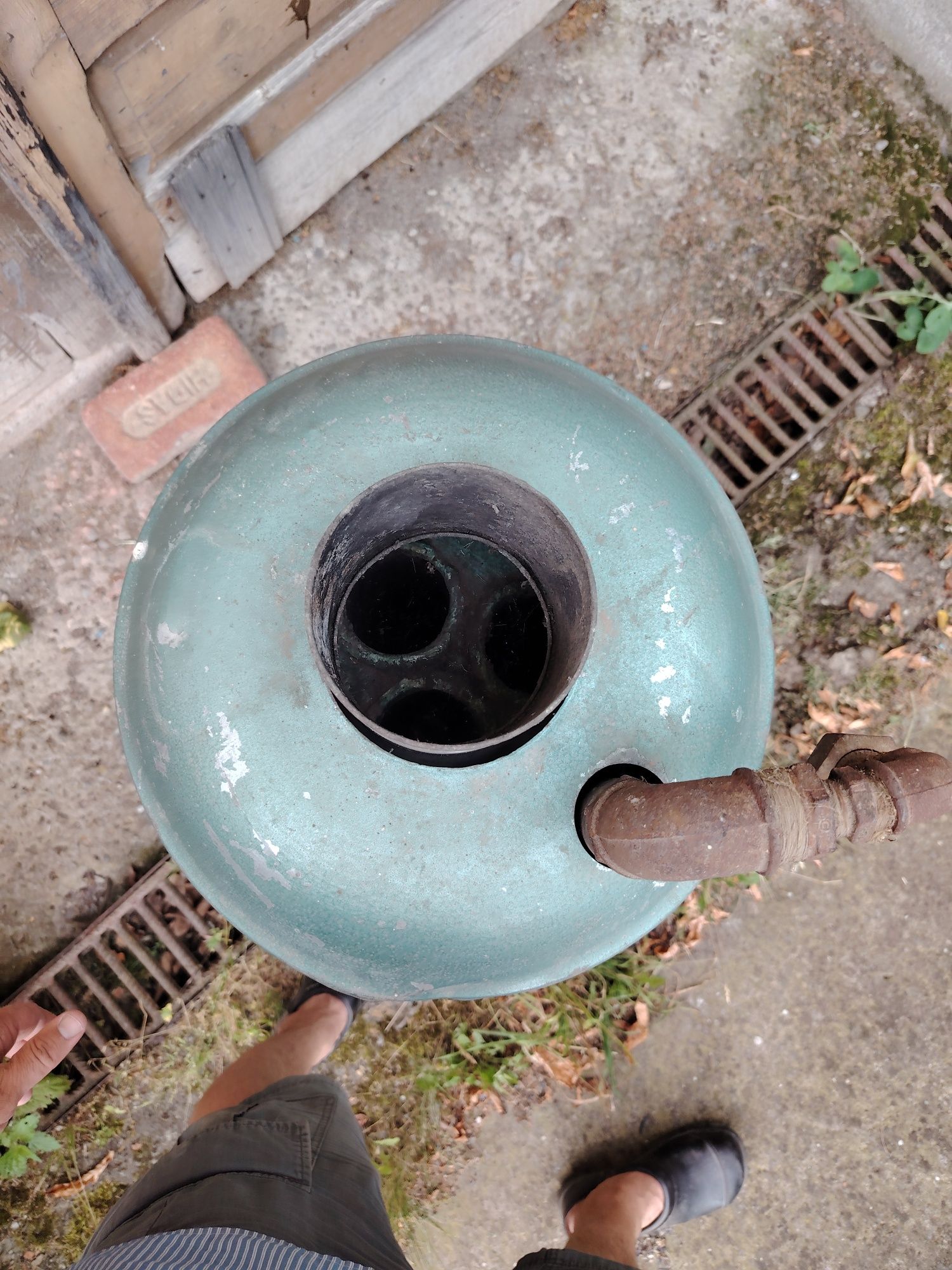 Boiler pe lemne fara focar