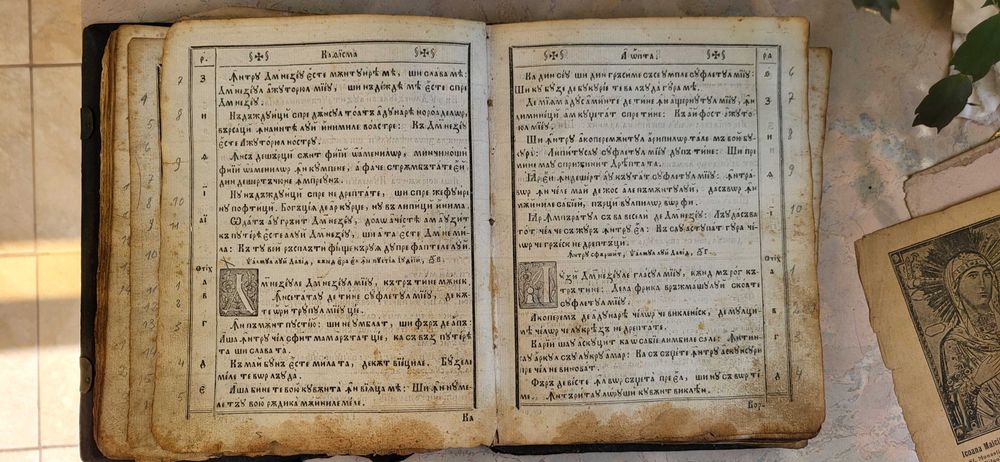 Carte foarte rara bisericeasca slavona, din 1841, 238 pagini