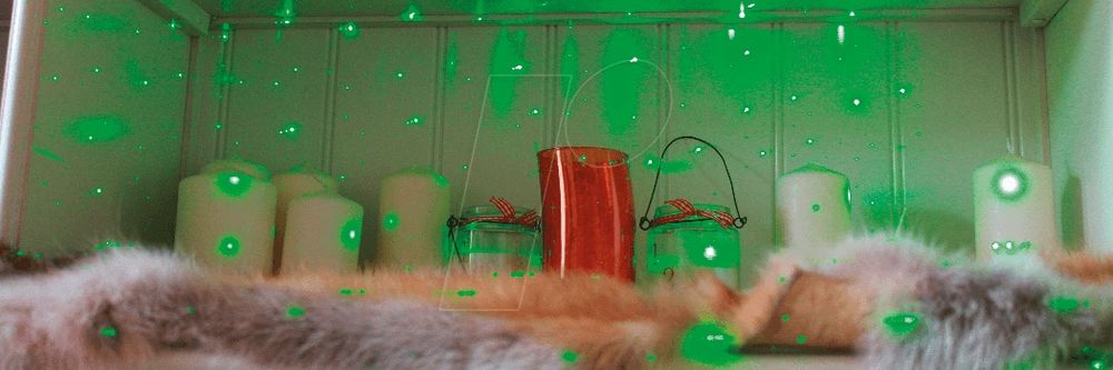 многоточков зелен лазер, градинска декорация, Luхula