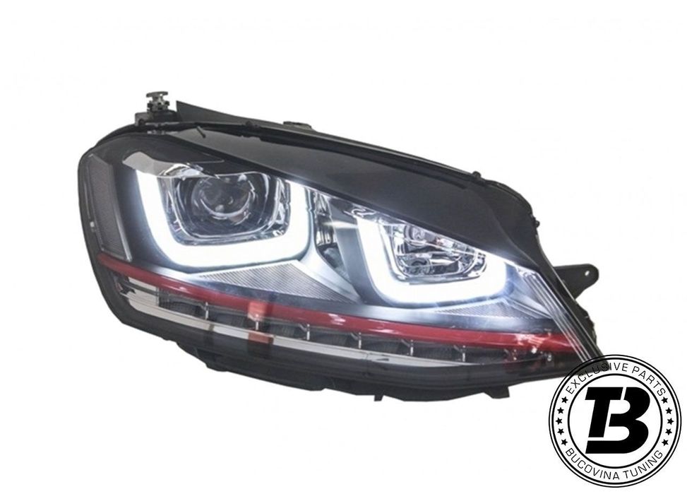 Faruri 3D LED compatibile cu VW Golf 7 VII GTI Design