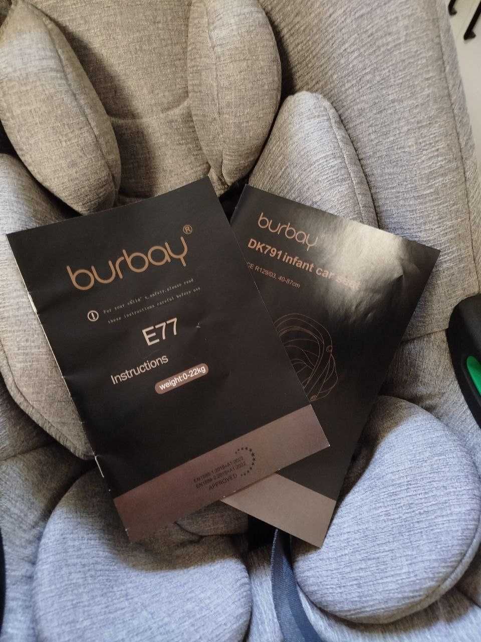 Почти новая Коляска Burbay E77 3в1 полныйкомплект самая дорогая модель