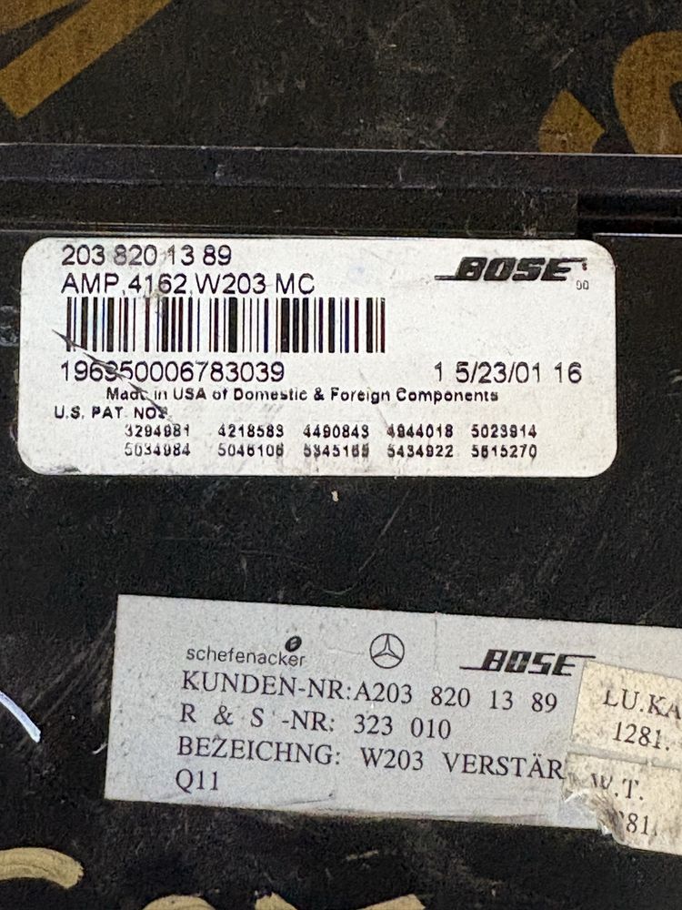 Mercedes w203 Усилвател Bose
