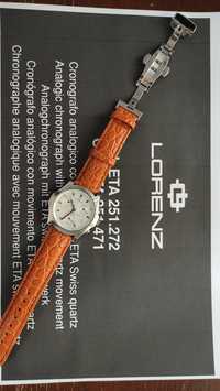 Lorenz 40mm Chrono Eta 251.272 cu 22 de rubine 3 atm Swiss