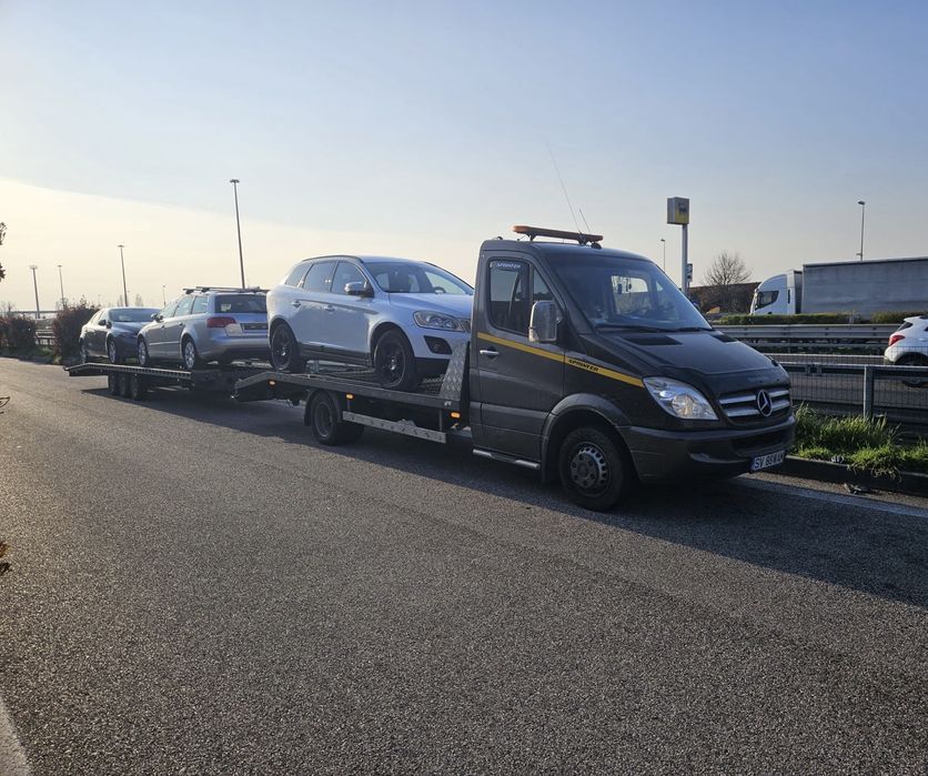 Transport auto pe platformă Italia